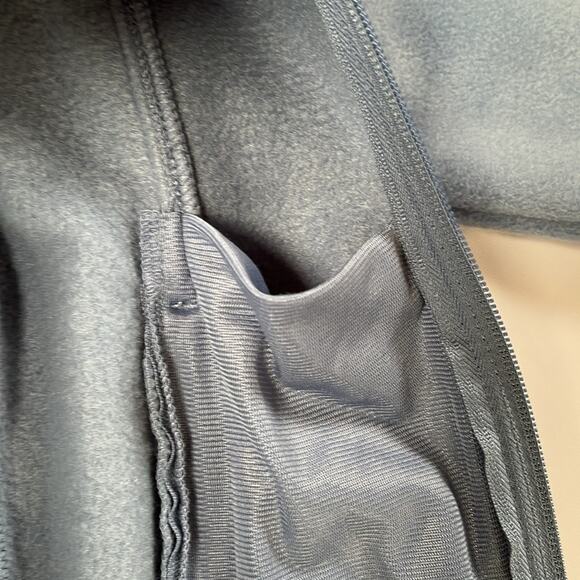 Columbia Kid's Fleece Jacket XS Birch Falls Youth Powder Blue Full Zip Pockets - Picture 7 of 8